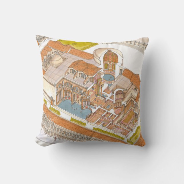 Caracalla baths Rome Cushion (Front)