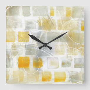 Caracalla I Abstract Print   Sue Schlabach Square Wall Clock