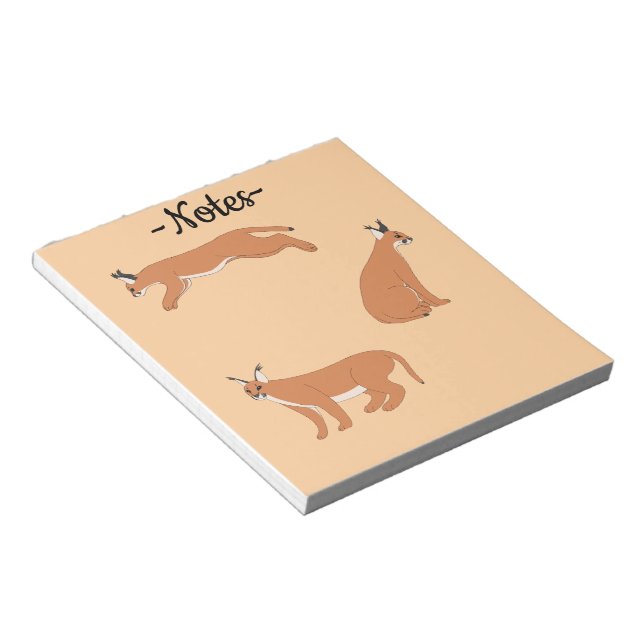 Caracals  notepad (Angled)