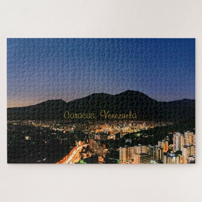 Caracas at night jigsaw puzzle (Horizontal)