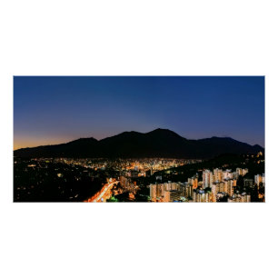 Caracas at night poster