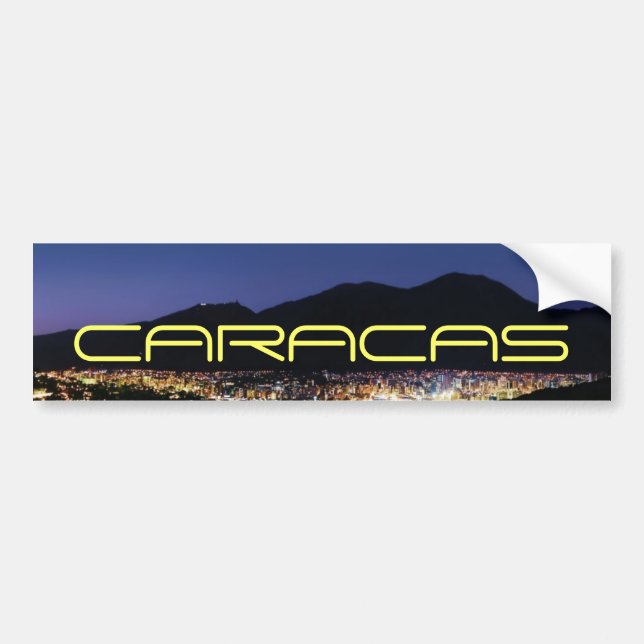 Caracas by night bumper sticker (Front)