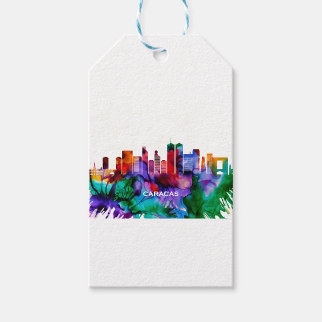 Caracas Skyline Gift Tags (Front)