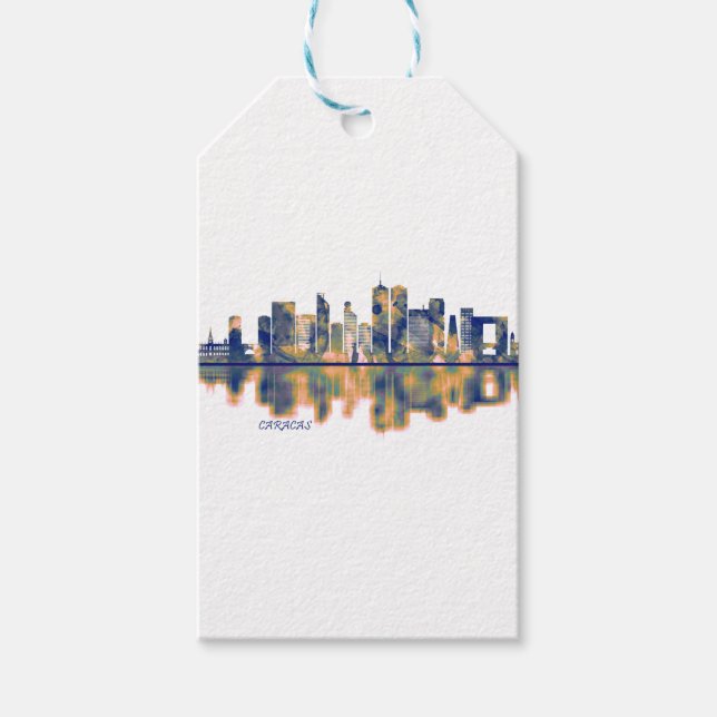 Caracas Skyline Gift Tags (Front)