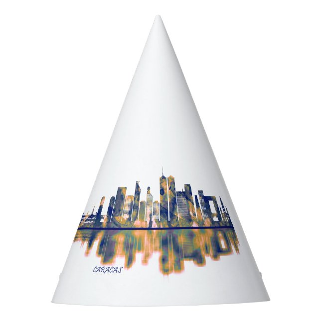 Caracas Skyline Party Hat (Front)