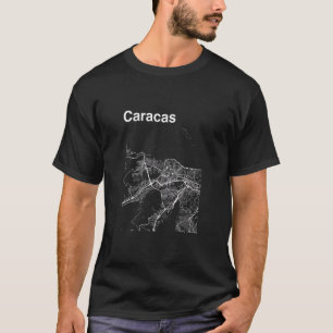 Caracas Venezuela Classic City Map Graphic T-Shirt