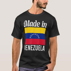 Caracas Venezuela Flag Men Women Gift Made In Vene T-Shirt