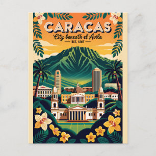 Caracas Venezuela Retro Vintage Travel Postcard