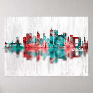 Caracas Venezuela Skyline Poster