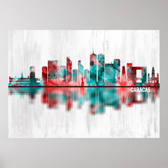 Caracas Venezuela Skyline Poster (Front)