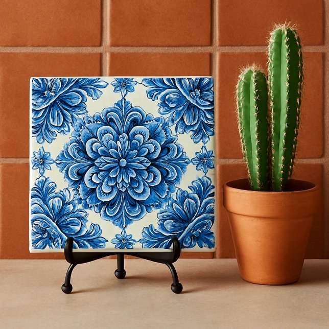 Caracol Azul Talavera Mexican Ceramic  Tile (Creator Uploaded)