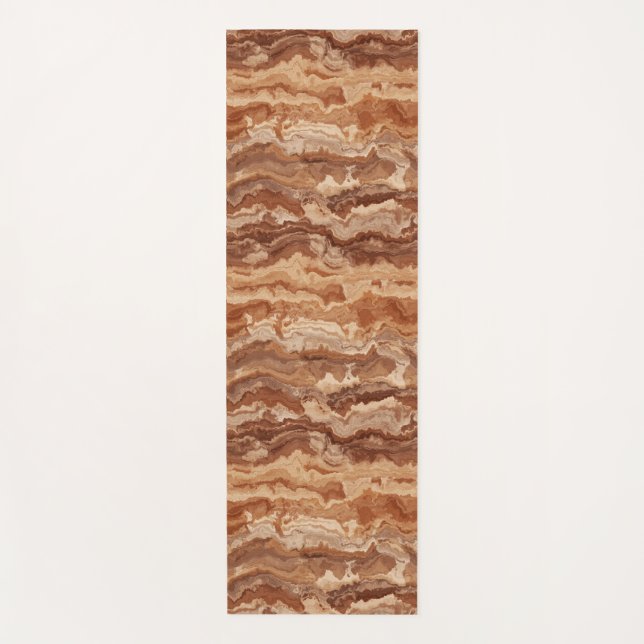 Caramel Agate  Yoga Mat (Front)