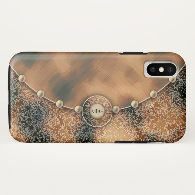 Caramel and Chocolate Brown Case-Mate iPhone Case (Back (Horizontal))
