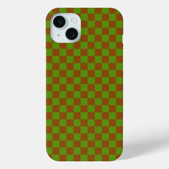 Caramel apple checkered board pattern Case-Mate iPhone case (Back)