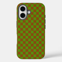 Caramel apple chequered board pattern