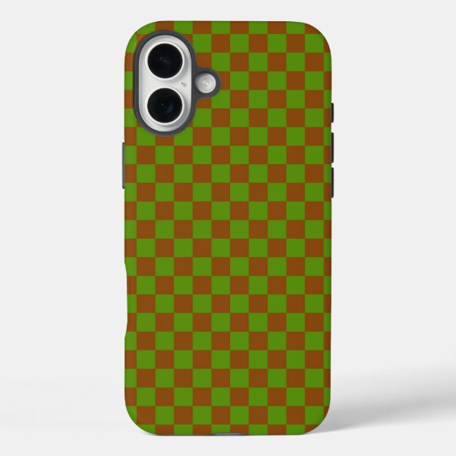 Caramel apple chequered board pattern Case-Mate iPhone case (Back)