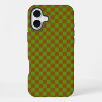 Caramel apple chequered board pattern