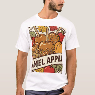Caramel Apple Co Fall Treats Vintage Stamp T-Shirt