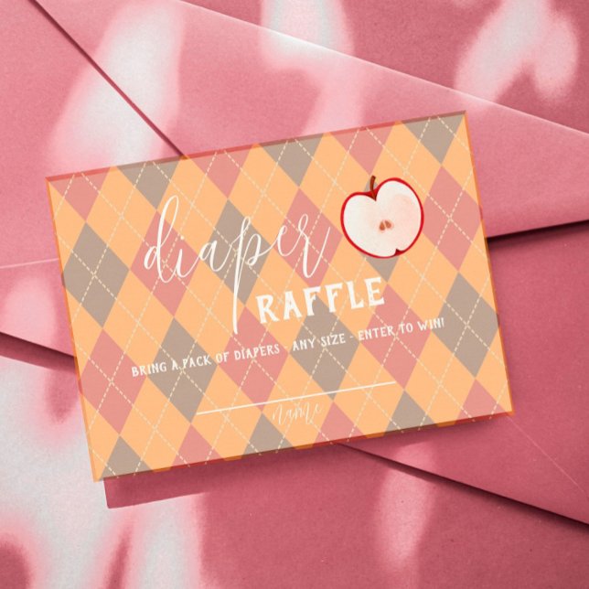 Caramel Apple - Red Baby Diaper Raffle Insert (Creator Uploaded)