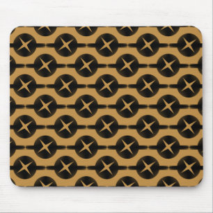 Caramel Brown Uncommon Circles Mousepad