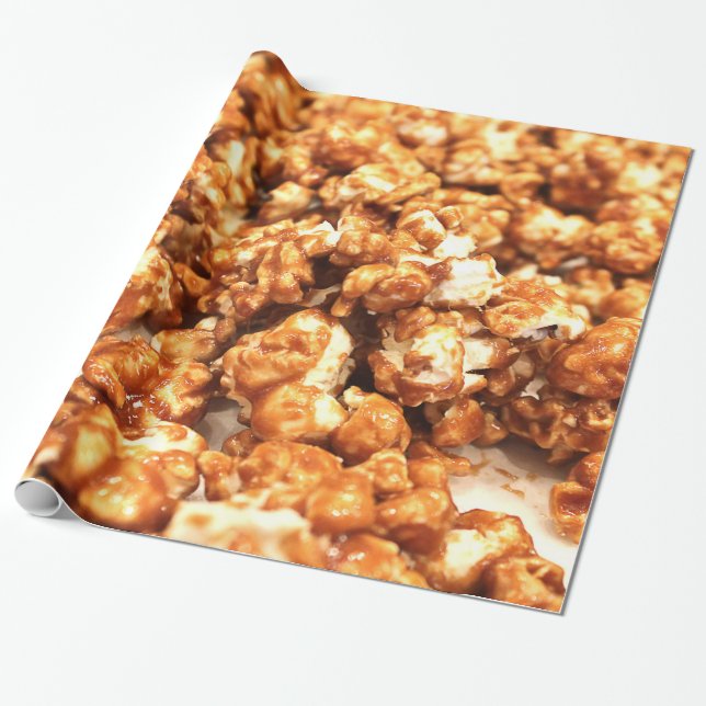 Caramel Corn Wrapping Paper (Unrolled)