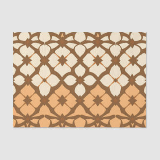 Caramel Cream Moroccan Lattice Pattern Tissue Paper