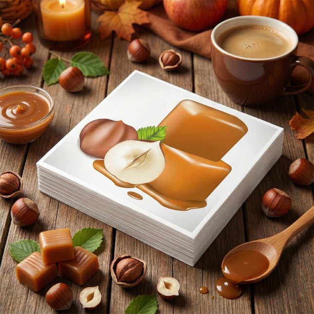 Caramel Cubes Paper Napkins (Creator Uploaded)