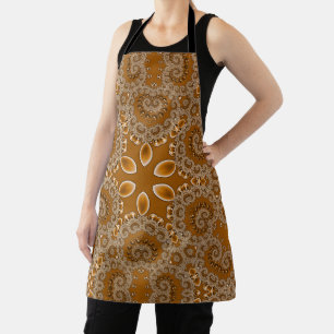 Caramel Fractal Lace Apron