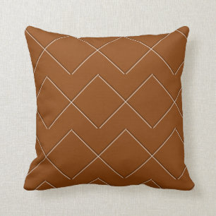 Caramel Geometric Modern Indoor Pillow 16x16