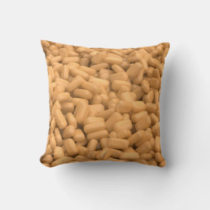 Caramel hard candies cushion
