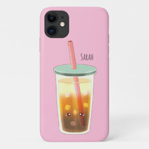 Caramel Iced Coffee With Cream Foam Magnet iPhone 11 Case