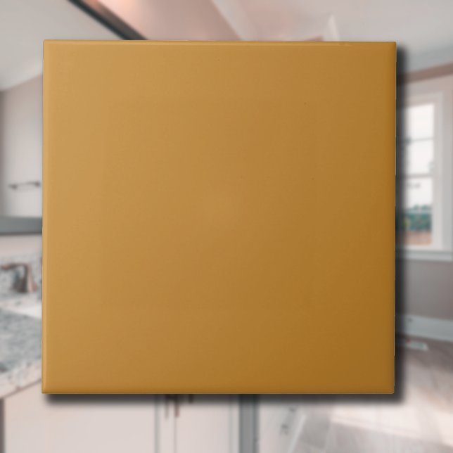 Caramel Latte Solid Colour | Classic Elegant Ceramic Tile (Creator Uploaded)