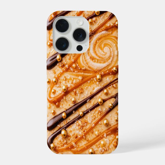 Caramel Macchiato Inspired PopTart Coffee Vibes iPhone Case (Back)