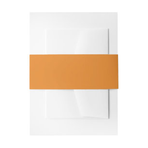Caramel Satin Ribbon Belly Band Invitation Belly Band