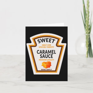 Caramel Sauce Halloween Costume 2024 Funny Family  Card