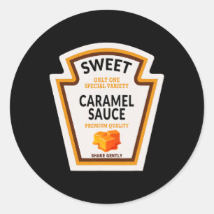 Caramel Sauce Halloween Costume 2024 Funny Family Classic Round Sticker