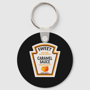 Caramel Sauce Halloween Costume 2024 Funny Family Key Ring