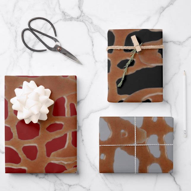 caramel sauce wrapping paper sheet (Front)