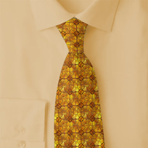 Caramel Stained Glass Tie