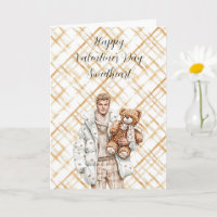 Caramel Valentine's Day Man Teddy Bear