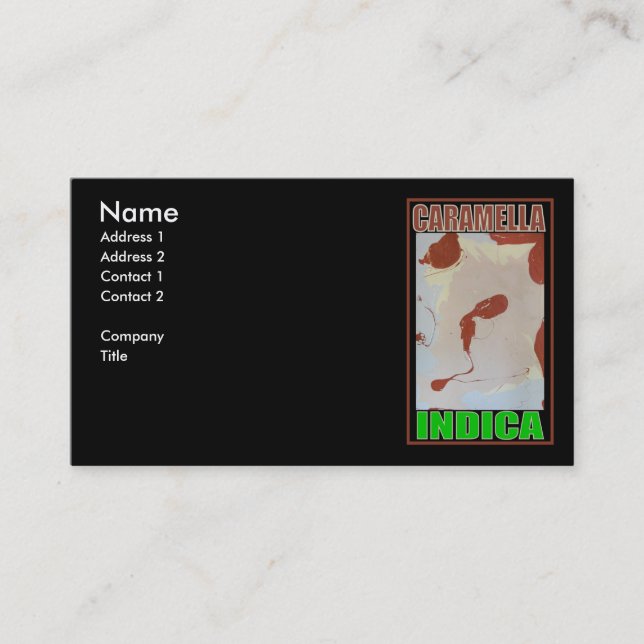 CARAMELLA INDICA BUSINESS CARD (Front)