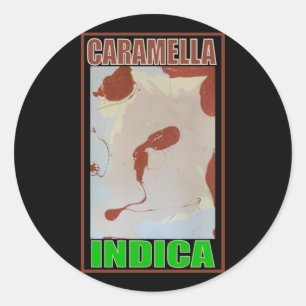 CARAMELLA INDICA CLASSIC ROUND STICKER