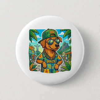 Caramelo com boné 6 cm round badge