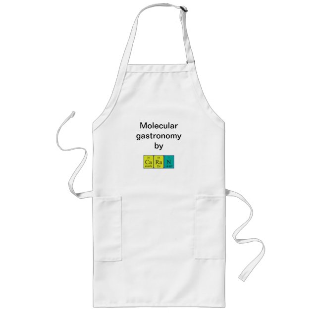 Caran periodic table name apron (Front)