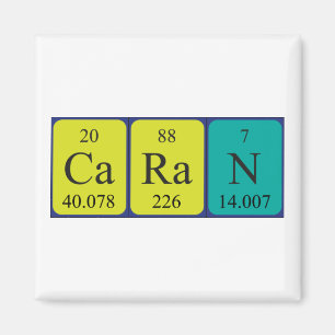 Caran periodic table name magnet