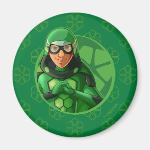 Carapace Green Badge Magnet