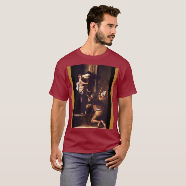 Caravaggio 1604-1606 Madonna & Child di Loreto  T-Shirt (Front Full)