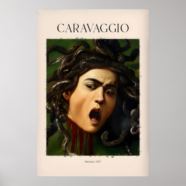 Caravaggio Art Prints - Medusa 1597 1 (Front)