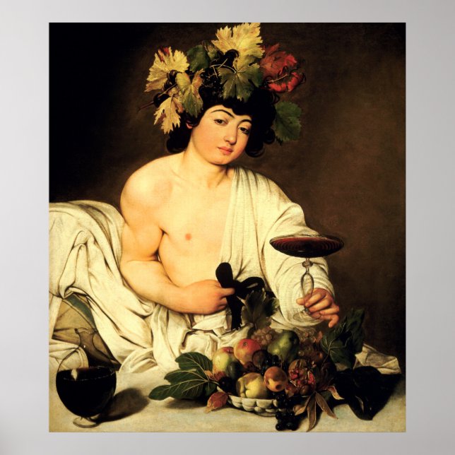 Caravaggio Bacchus Poster (Front)