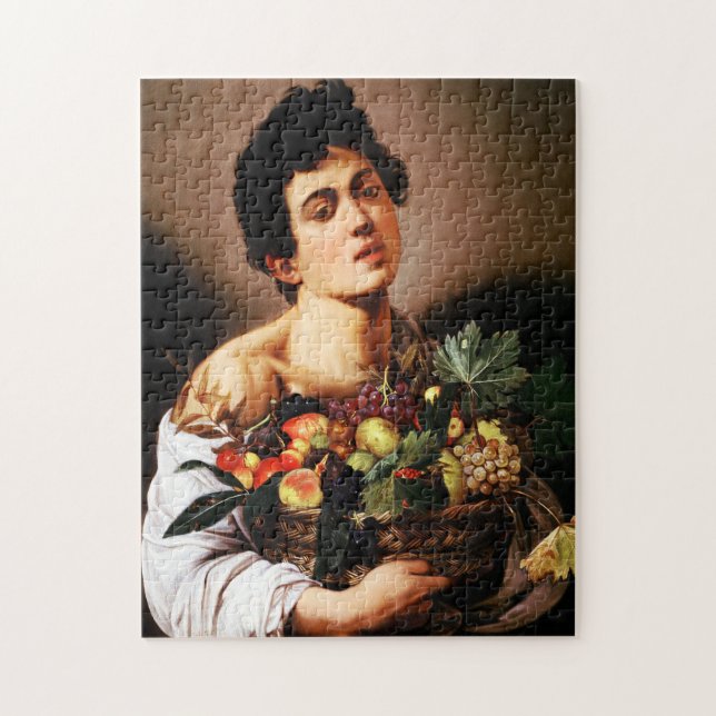 Caravaggio Boy With a Basket of Fruit Puzzle (Vertical)